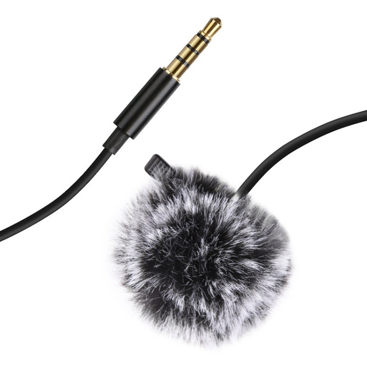 PULUZ 1.5m 3.5mm Jack Lavalier Wired Condenser Recording Microphone - Microphone by PULUZ | Online Shopping South Africa | PMC Jewellery
