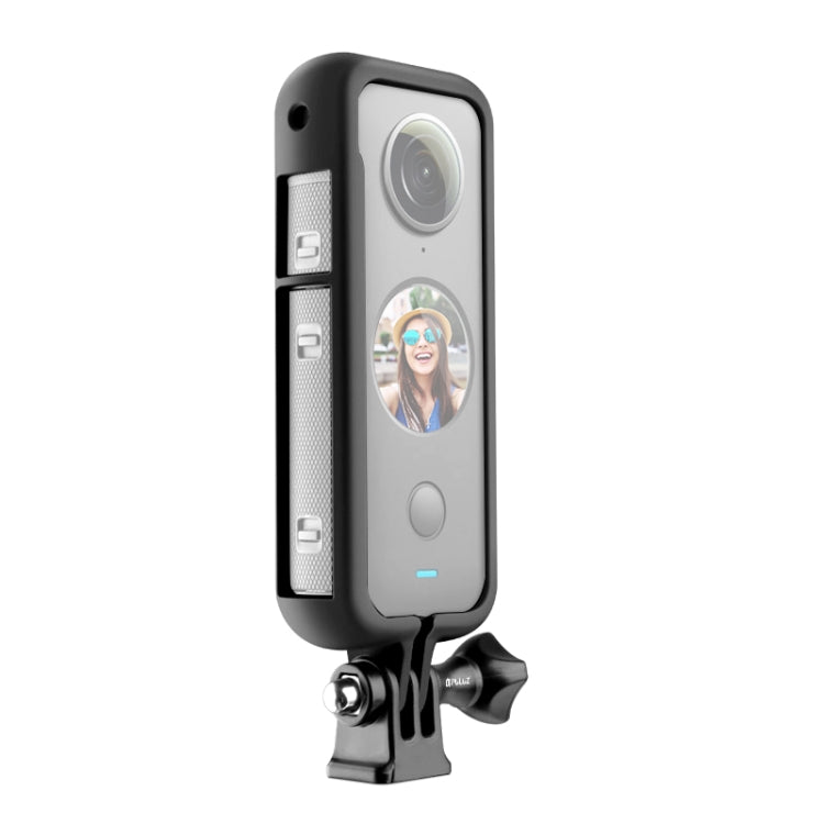 PULUZ PC Protective Frame for Insta360 ONE X2, with Adapter Mount & Screw(Black) - Mount & Holder by PULUZ | Online Shopping South Africa | PMC TechLife