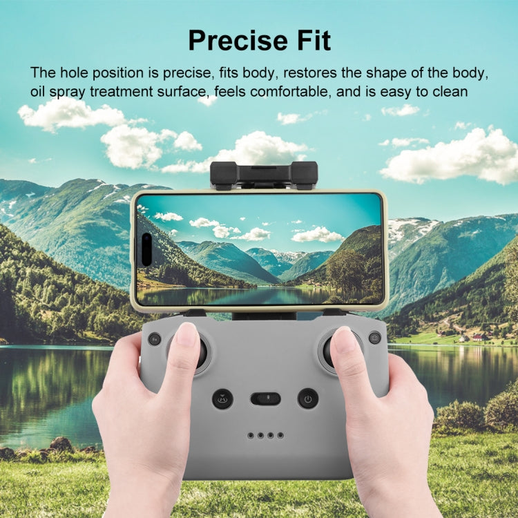 PULUZ Shockproof Anti-scratch Silicone Case For DJI Mini 3 / 3 Pro / Mavic 3 / Air 2S / Mini 2 Remote Control(Grey) - Case & Bags by PULUZ | Online Shopping South Africa | PMC TechLife