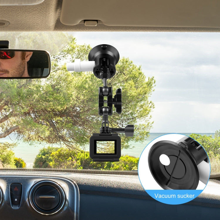 PULUZ 3 inch Car Single Pump Suction Cup Aluminum Alloy Mount (Black) - Holder by PULUZ | Online Shopping South Africa | PMC Jewellery