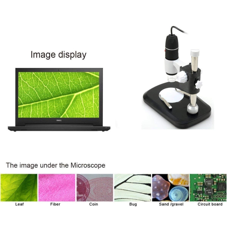 DMS-MDS800 40X-800X Magnifier 2.0MP Image Sensor USB Digital Microscope with 8 LEDs & Professional Stand - free shipping - PMC TechLife - Order now!