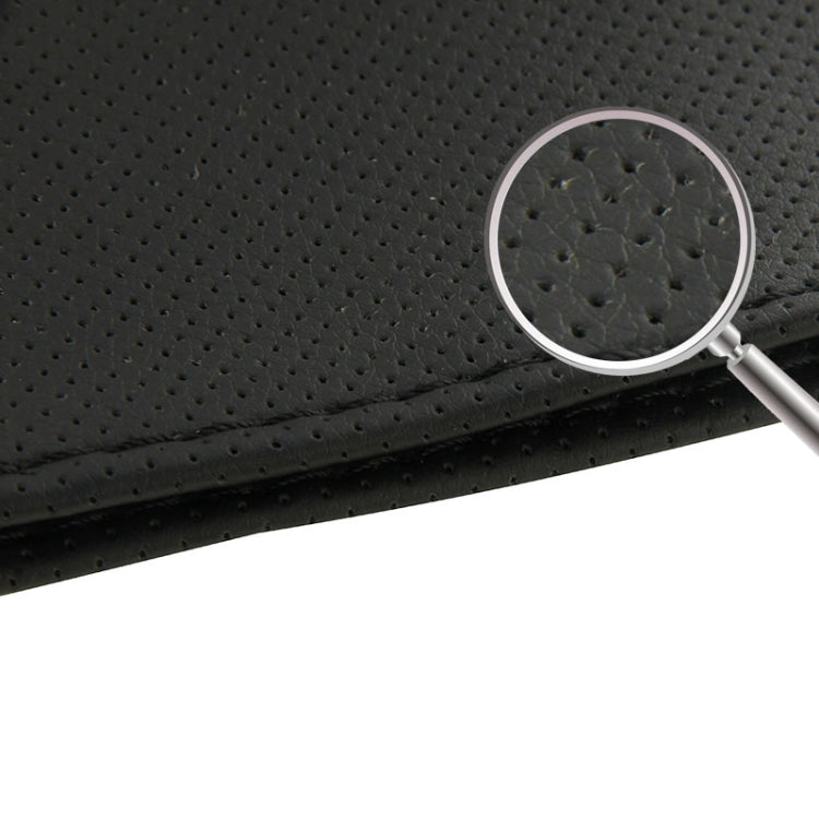 PU Leather Steering Wheel Cover With Needle and Thread, Size: 54x10.5cm (Black) - Steering Wheel Accessories by PMC TechLife | Online Shopping South Africa | PMC TechLife | Buy Now Pay Later Mobicred