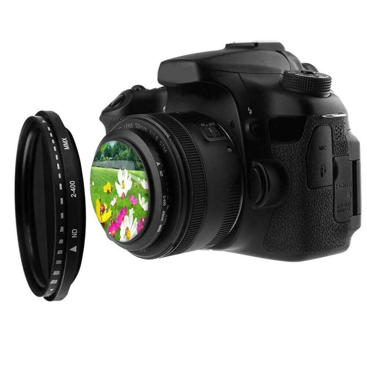 52mm ND Fader Neutral Density Adjustable Variable Filter ND 2 to ND 400 Filter(Black) - free shipping - PMC TechLife - Order now!