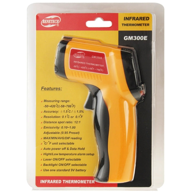 BENETECH GM300E Digital Laser Point Infrared Thermometer, Temperature Range: -50-420 Celsius Degree - free shipping - PMC TechLife - Order now!