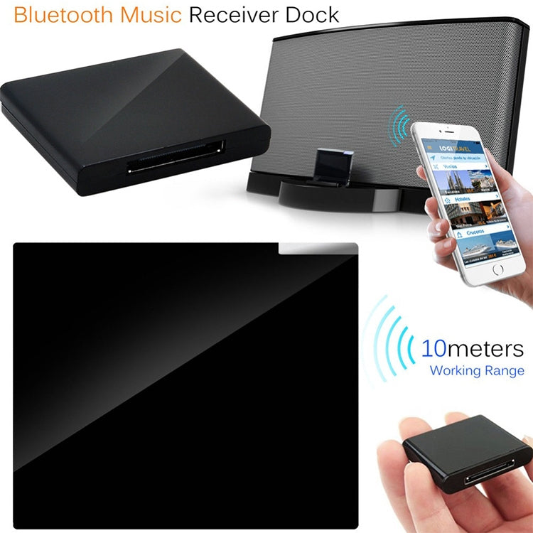 Wireless Bluetooth Music Receiver For iPhone 4 & 4S / (iPad 3) / iPad 2 / iPod  / Any Bluetooth Device(White) - free shipping - PMC TechLife - Order now!