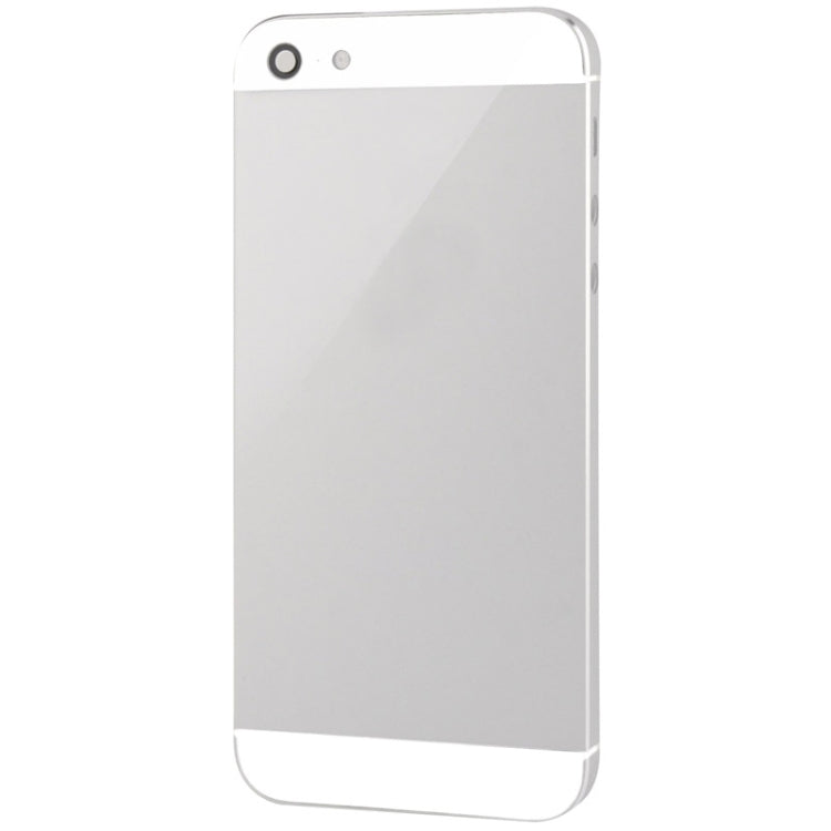 Full Housing Alloy Back Cover for iPhone 5(White) - iPhone 5 Parts by PMC TechLife | Online Shopping South Africa | PMC TechLife