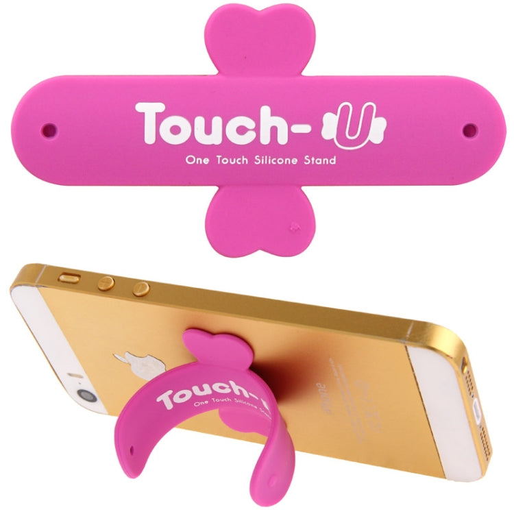 100 PCS Touch-u One Touch Universal Silicone Stand Holder(Magenta) - Desktop Holder by PMC Jewellery | Online Shopping South Africa | PMC Jewellery