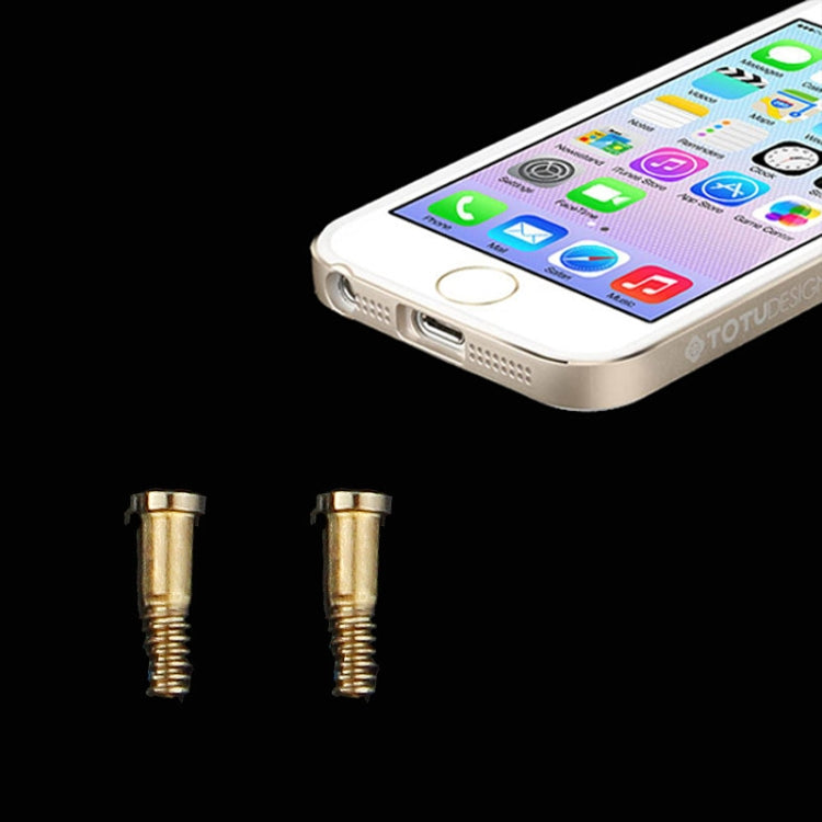 20 PCS for iPhone 5 / 5S Original Dock Screws(Gold) - iPhone 5 Parts by PMC Jewellery | Online Shopping South Africa | PMC Jewellery