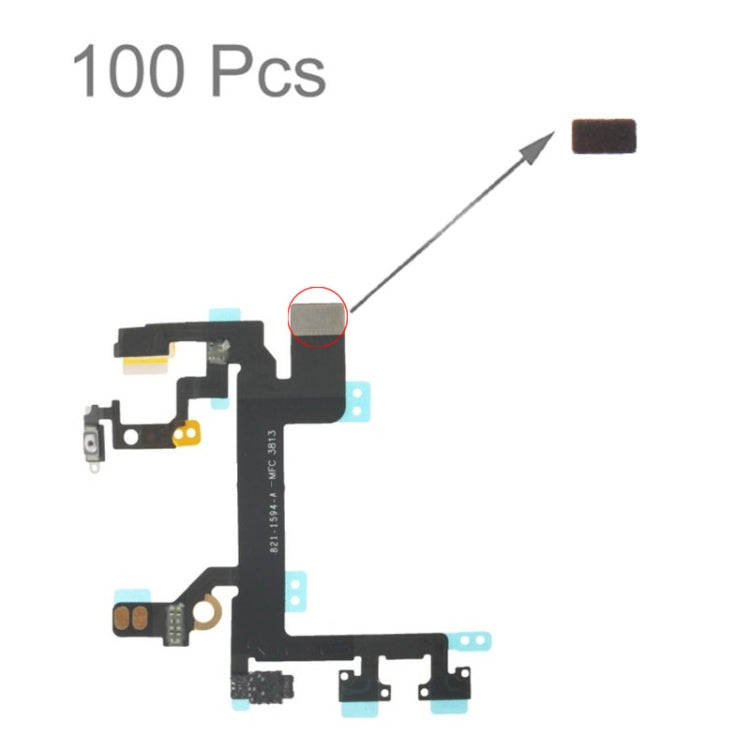 100 PCS Sponge Foam Pad for iPhone 5S Power Button Flex Cable - iPhone 5 Parts by PMC TechLife | Online Shopping South Africa | PMC TechLife