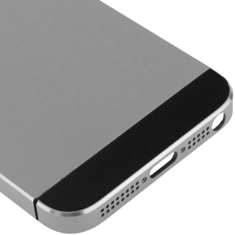 Full Housing Alloy  Back Cover with Mute Button + Power Button + Volume Button + Nano SIM Card Tray for iPhone 5S(Grey) - iPhone 5 Parts by PMC TechLife | Online Shopping South Africa | PMC TechLife