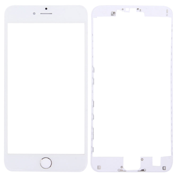 3 in 1 for iPhone 6s Plus (Front Screen Outer Glass Lens + Front Housing LCD Frame + Home Button)(Silver) - iPhone 6S/6S Plus Parts by PMC Jewellery | Online Shopping South Africa | PMC Jewellery