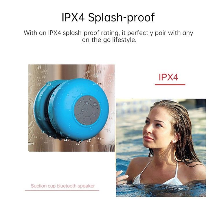 BTS-06 Mini Waterproof IPX4 Bluetooth V2.1 Speaker, Support Handfree Function(Blue) - Waterproof Speaker by PMC TechLife | Online Shopping South Africa | PMC TechLife