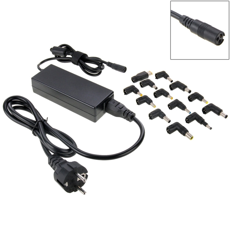 AU-90W+13 TIPS 90W Universal AC Power Adapter Charger with 13 Tips Connectors for Laptop Notebook, EU Plug - Universal Power Adapter by PMC Jewellery | Online Shopping South Africa | PMC Jewellery