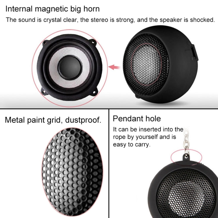 Small Hamburger Mini Portable Stereo Speaker for iPod, MP3, MP4, MP5, Mobile Phone, Laptop - Mini Speaker by PMC Jewellery | Online Shopping South Africa | PMC Jewellery