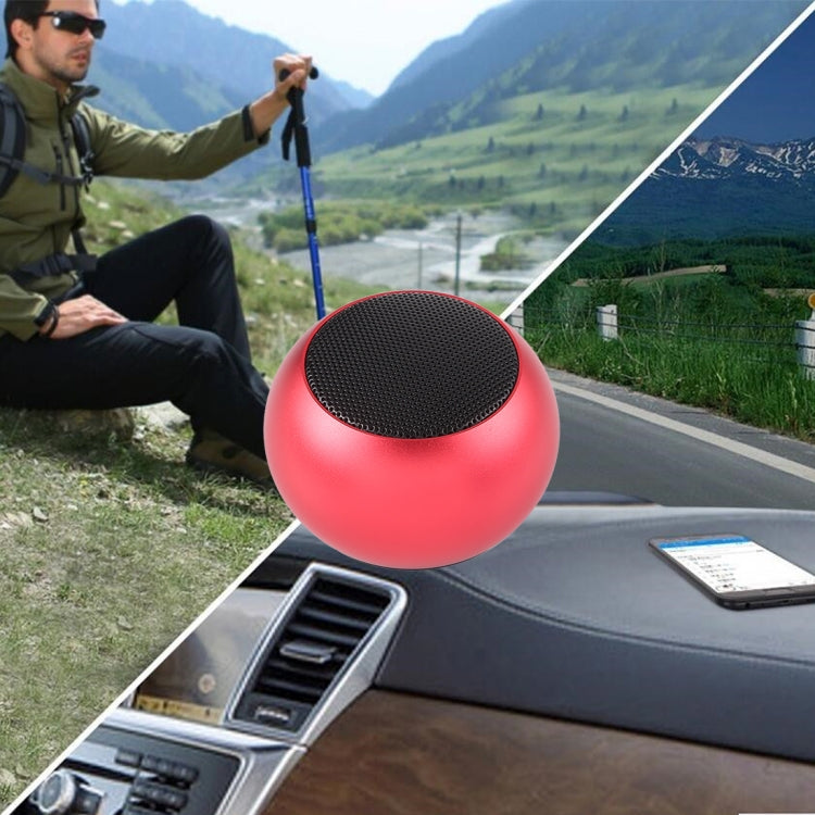 Mini Metal Wireless Bluetooth Speaker,  Hands-free, LED Indicator(Red) - Desktop Speaker by PMC TechLife | Online Shopping South Africa | PMC TechLife