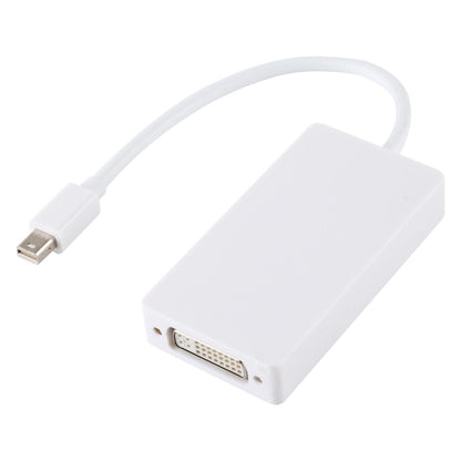 3 in 1 Mini DisplayPort Male to HDMI + VGA + DVI Female Adapter Converter for Mac Book Pro Air, Cable Length: 18cm(White) -  by PMC Jewellery | Online Shopping South Africa | PMC Jewellery