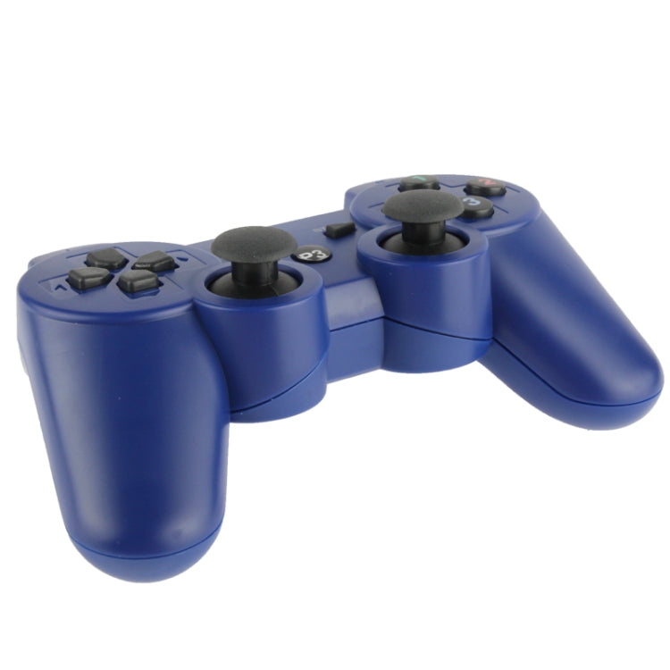 Double Shock III Wireless Controller, Manette Sans Fil Double Shock III for Sony PS3, Has Vibration Action(with logo)(Blue) - Gamepads by PMC Jewellery | Online Shopping South Africa | PMC Jewellery