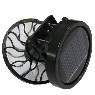 Mini Portable Clip-on Solar Power Cell Travel Cooling Cool Fan(Black) - Others by PMC Jewellery | Online Shopping South Africa | PMC Jewellery