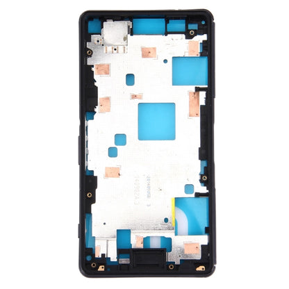 Front Housing LCD Frame Bezel Plate for Sony Xperia Z3 Compact / D5803 / D5833(Black) - Frame Bezel Plate by PMC Jewellery | Online Shopping South Africa | PMC Jewellery