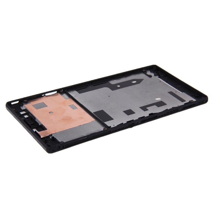 Front Housing  with Adhesive Sticker for Sony Xperia T2 Ultra(Black) - free shipping - PMC TechLife - Order now!