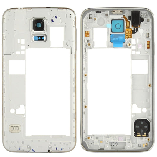 For Galaxy S5 / G900 Original LCD Middle Board with Button Cable - Frame Bezel Plate by PMC Jewellery | Online Shopping South Africa | PMC Jewellery