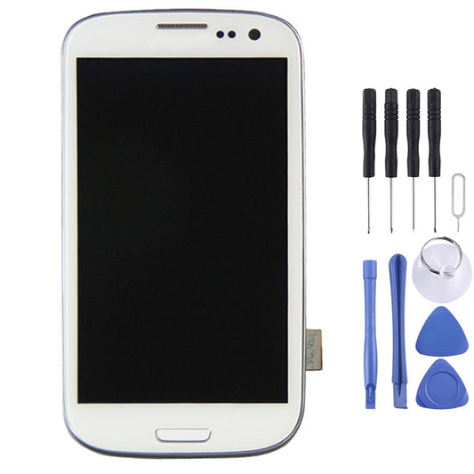 Original LCD Display + Touch Panel with Frame for Galaxy SIII LTE / i9305(White) - LCD Screen by PMC Jewellery | Online Shopping South Africa | PMC Jewellery