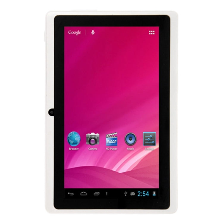 Q88 Tablet PC, 7.0 inch, 1GB+8GB, Android 4.0, 360 Degree Menu Rotate, Allwinner A33 Quad Core up to 1.5GHz, WiFi, Bluetooth(White) - 7.0-8.0 inch by PMC Jewellery | Online Shopping South Africa | PMC Jewellery