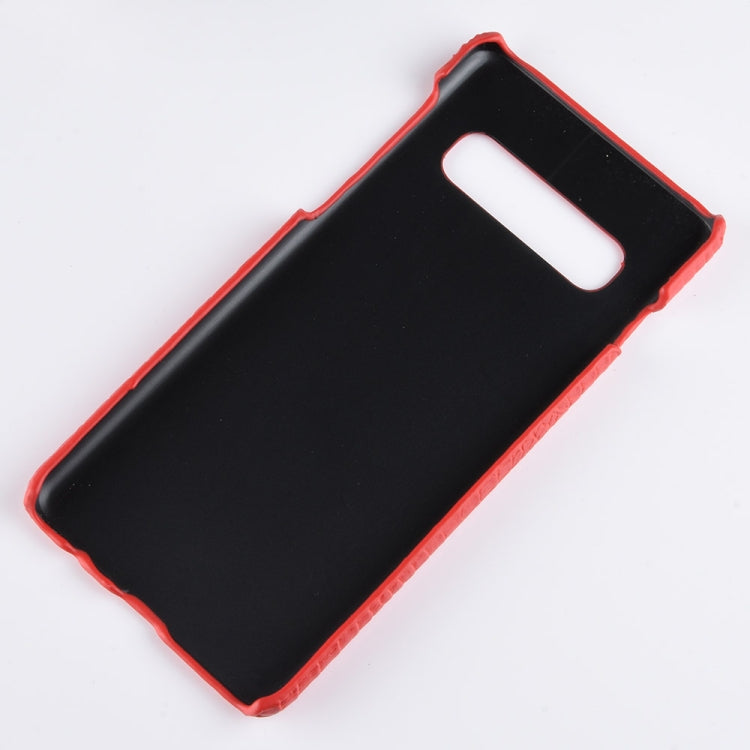 Shockproof Crocodile Texture PC + PU Case for Galaxy S10 5G (White) - free shipping - PMC TechLife - Order now!