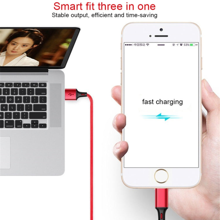 For iPhone / Apple Watch 2 In 1 8 Pin + Magnetic Charging Base Multi-function Charging Cable, Length: 1m(Red) - Multifunction Cable by PMC TechLife | Online Shopping South Africa | PMC TechLife