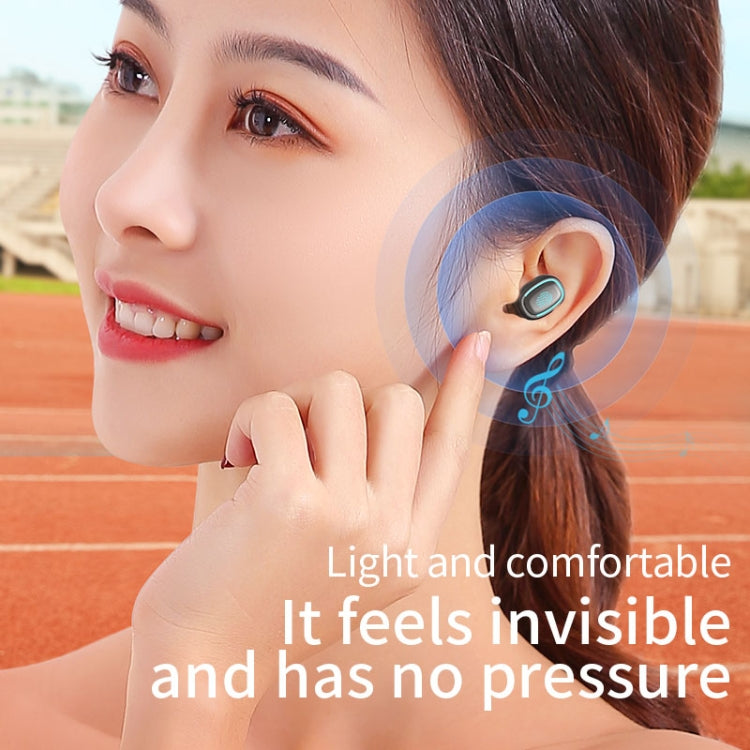 C1 Bluetooth 5.0 TWS Circular Chimney Touch Digital Display True Wireless Bluetooth Earphone with Charging Box(Blue) - TWS Earphone by PMC TechLife | Online Shopping South Africa | PMC TechLife