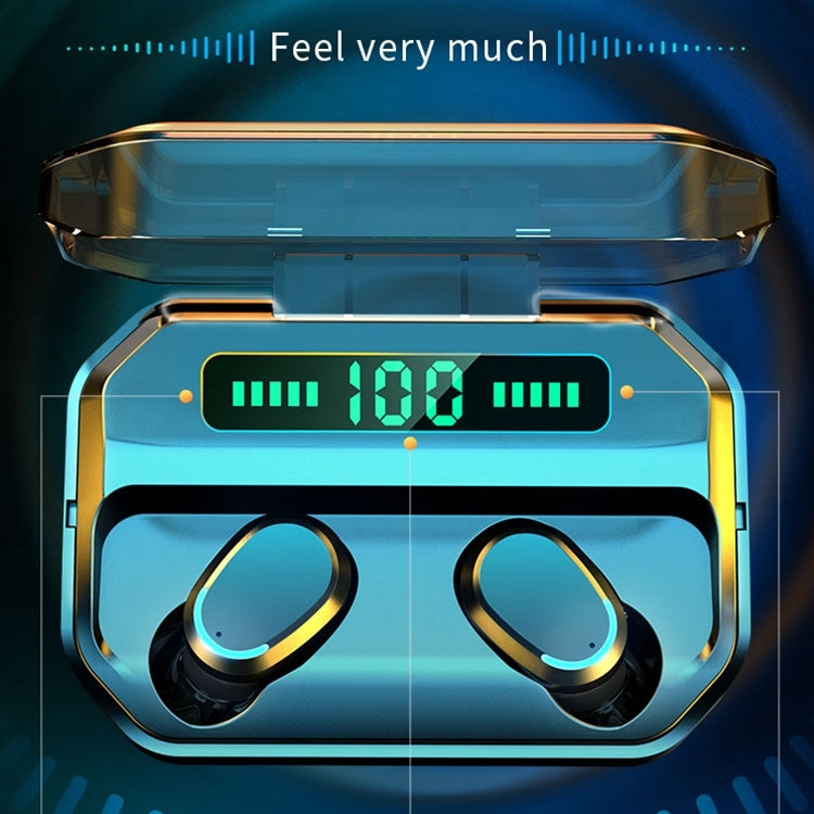 M8 Bluetooth 5.0 TWS Touch Digital Display True Wireless Bluetooth Earphone with Charging Box(Black) - TWS Earphone by PMC TechLife | Online Shopping South Africa | PMC TechLife