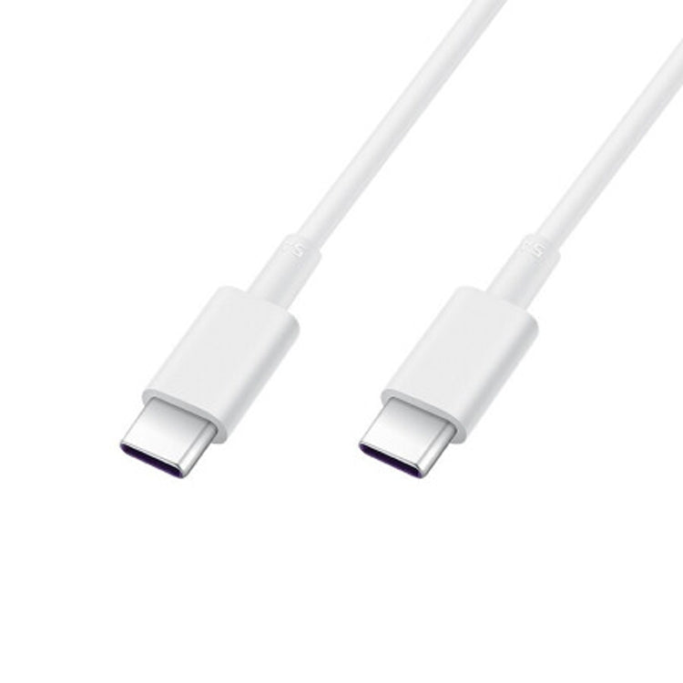 Original Huawei CP43 5A USB-C / Type-C to USB-C / Type-C Fast Charging Data Cable, Cable Length: 1m (White) - USB-C & Type-C Cable by Huawei | Online Shopping South Africa | PMC TechLife | Buy Now Pay Later Mobicred