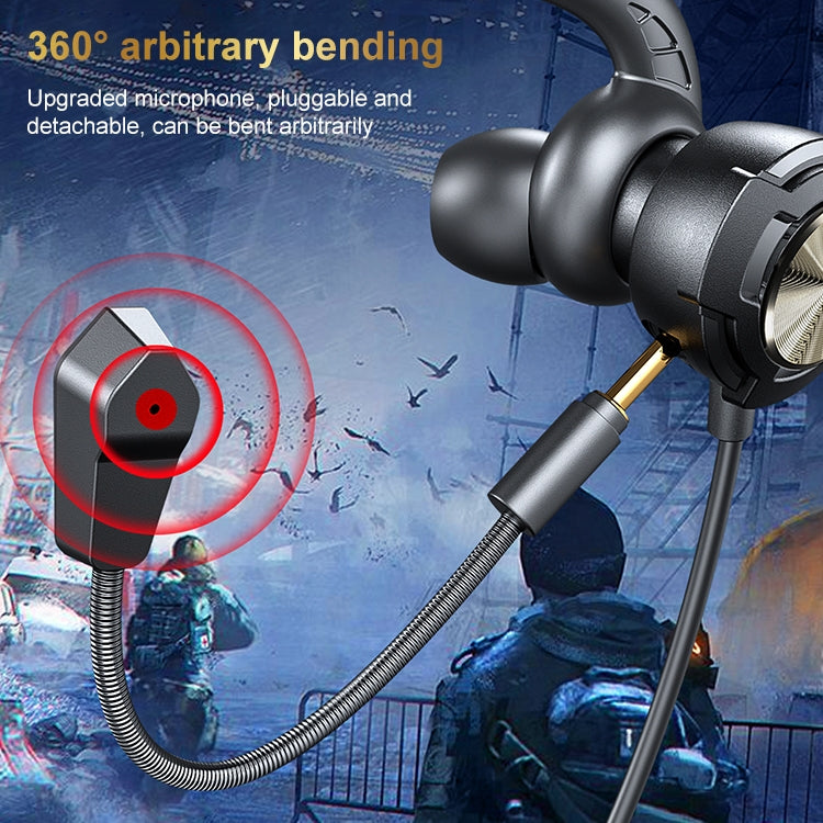 WK Assaulter Game Series YB01 3.5mm In-ear Wired Earphone(Black) - In Ear Wired Earphone by WK | Online Shopping South Africa | PMC Jewellery