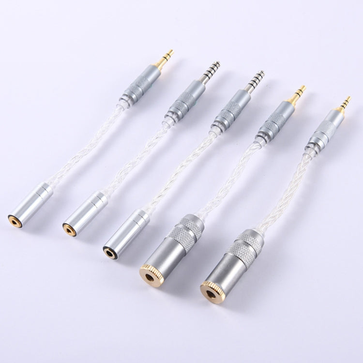 ZS0021 4.4mm Male to 3.5mm Female Balance Adapter Cable (Silver) - Headset Accessories by PMC TechLife | Online Shopping South Africa | PMC TechLife
