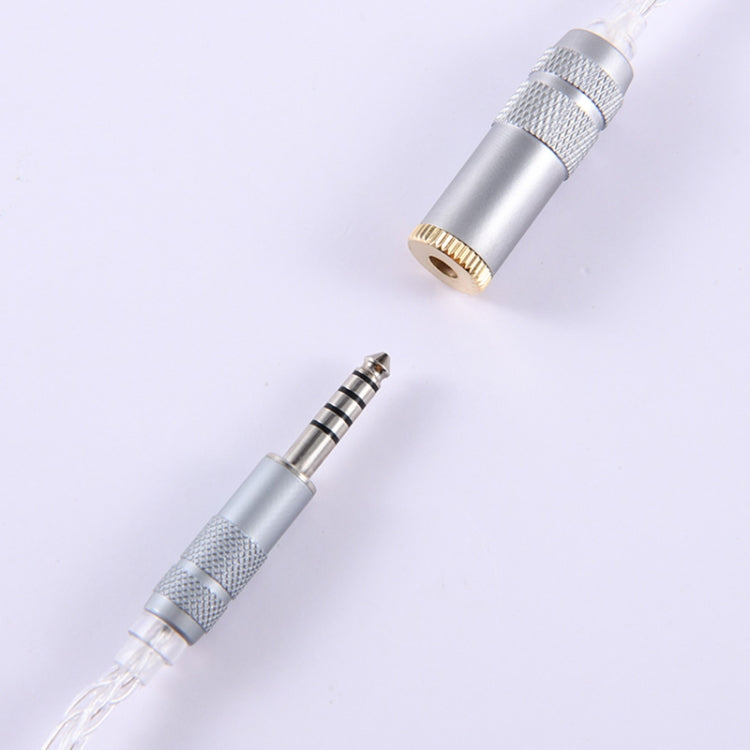 ZS0021 4.4mm Male to 3.5mm Female Balance Adapter Cable (Silver) - Headset Accessories by PMC TechLife | Online Shopping South Africa | PMC TechLife