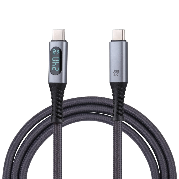 40Gbps 8K USB-C/Type-C to USB-C/Type-C Digital Video Cable Compatible with USB 4, Length: 1m (Black) - Video & Audio Cable by PMC Jewellery | Online Shopping South Africa | PMC Jewellery
