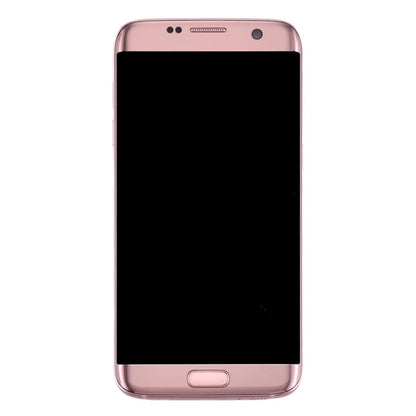 Original LCD Screen and Digitizer Full Assembly with Frame & Charging Port Board & Volume Button & Power Buttonfor for Galaxy S7 Edge / G935F(Pink) - LCD Screen by PMC Jewellery | Online Shopping South Africa | PMC Jewellery