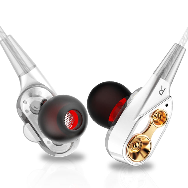 QKZ CK8 HiFi In-ear Four Unit Sports Music Headphones (White) - Sport Earphone by QKZ | Online Shopping South Africa | PMC Jewellery