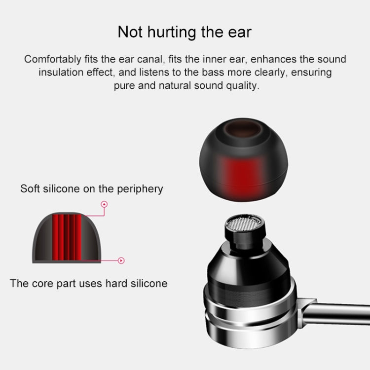 QKZ DM9 High-quality In-ear All-metal Sports Music Headphones, Microphone Version - In Ear Wired Earphone by QKZ | Online Shopping South Africa | PMC Jewellery