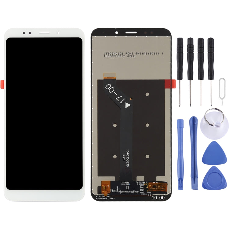 TFT LCD Screen for Xiaomi Redmi 5 Plus with Digitizer Full Assembly(White) - free shipping - PMC TechLife - Order now!