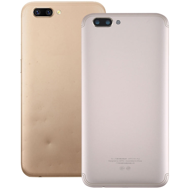 For OPPO R11 Plus Back Cover (Gold) - Back Cover by PMC Jewellery | Online Shopping South Africa | PMC Jewellery