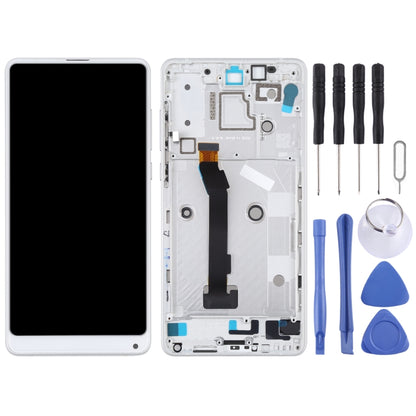 LCD Screen and Digitizer Full Assembly with Frame for Xiaomi MI Mix 2S(White) - LCD Screen by PMC Jewellery | Online Shopping South Africa | PMC Jewellery