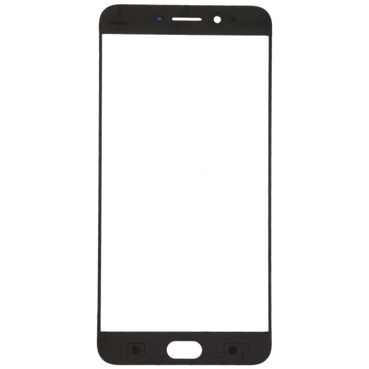 For OPPO R9s Plus Front Screen Outer Glass Lens (Black) - Outer Glass Lens by PMC Jewellery | Online Shopping South Africa | PMC Jewellery