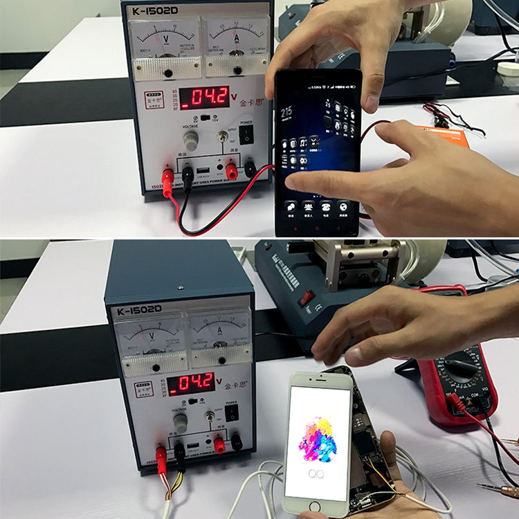 Kaisi K-1502D Repair Power Supply Current Meter 2A Adjustable DC Power Supply Automatic Protection, US Plug - Power Supply by Kaisi | Online Shopping South Africa | PMC TechLife | Buy Now Pay Later Mobicred