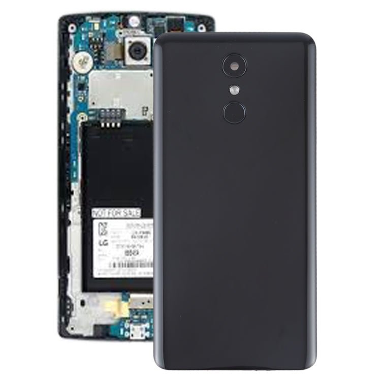 Battery Back Cover with Camera Lens & Fingerprint Sensor for LG Stylo 4 / Q710 / Q710MS / Q710CS / L713DL(Black) - For LG by PMC Jewellery | Online Shopping South Africa | PMC Jewellery