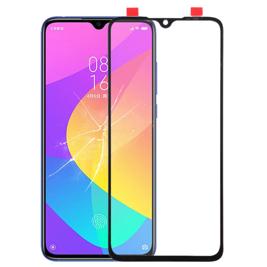 Front Screen Outer Glass Lens for Xiaomi Mi CC9e / Mi A3(Black) - LCD Related Parts by PMC Jewellery | Online Shopping South Africa | PMC Jewellery