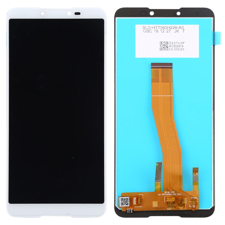 TFT LCD Screen for Wiko Y70 with Digitizer Full Assembly (White) - free shipping - PMC TechLife - Order now!