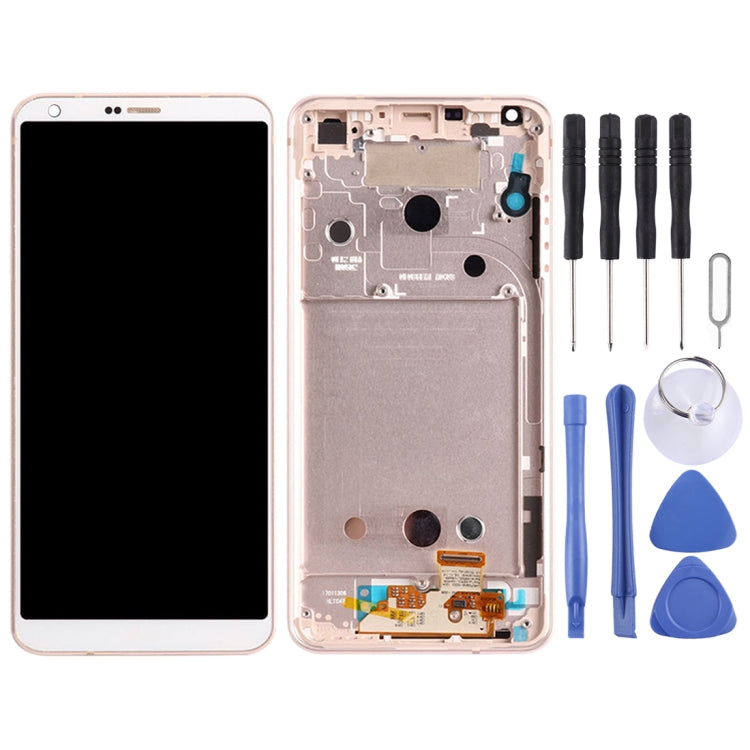 Original LCD Screen for for LG G6 / H870 / H870DS / H872 / LS993 / VS998 / US997 Digitizer Full Assembly with Frame7(Gold) - For LG by PMC Jewellery | Online Shopping South Africa | PMC Jewellery