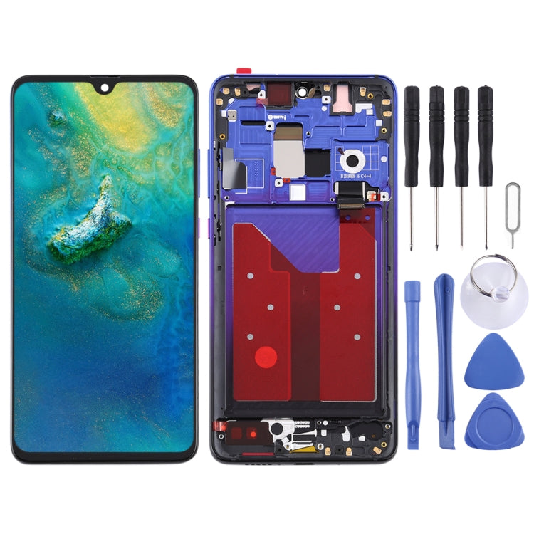 Original OLED LCD Screen for Huawei Mate 20 Digitizer Full Assembly with Frame(Blue) - LCD Screen by PMC TechLife | Online Shopping South Africa | PMC TechLife