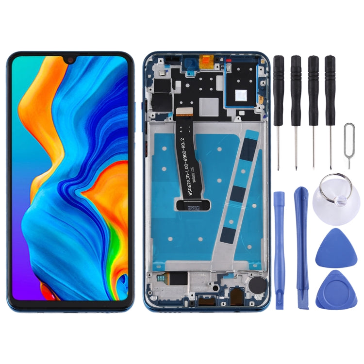 OEM LCD Screen for Huawei P30 Lite (RAM 4G / Standard Version) Digitizer Full Assembly with Frame(Blue) - free shipping - PMC TechLife - Order now!